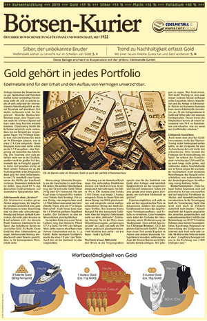 Börsen-Kurier: wieso Gold in jedes Portfolio gehört