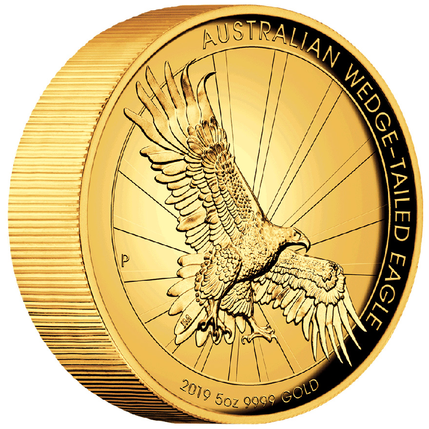 Gold Wedge Tailed Eagle 5 oz PP HR