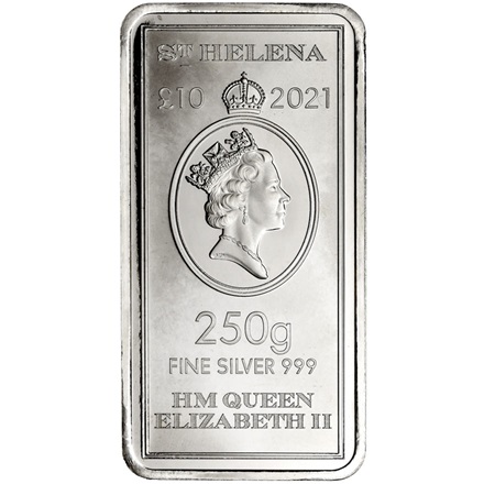 Silber SAINT HELENA - 250 g Münzbarren 2021