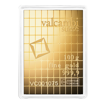 Gold CombiBar 100g - Valcambi