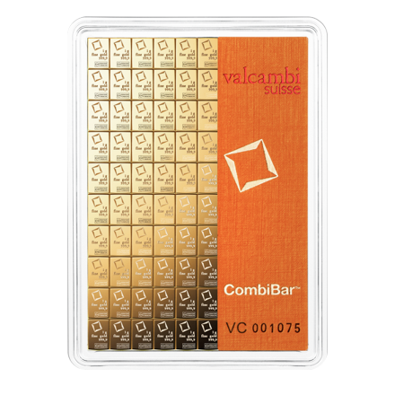 Gold CombiBar® 100g - Valcambi