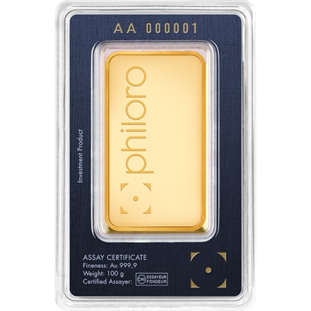 Goldbarren 100g - philoro