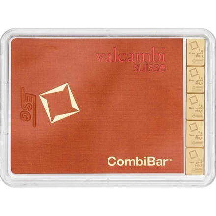 Gold CombiBar® 5 x 1 g divers - LBMA-zertifizierter Hersteller