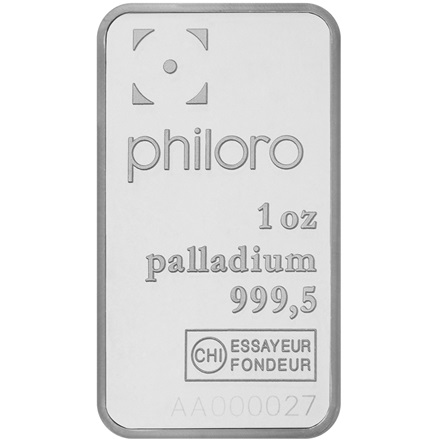 Palladiumbarren 1 oz - philoro